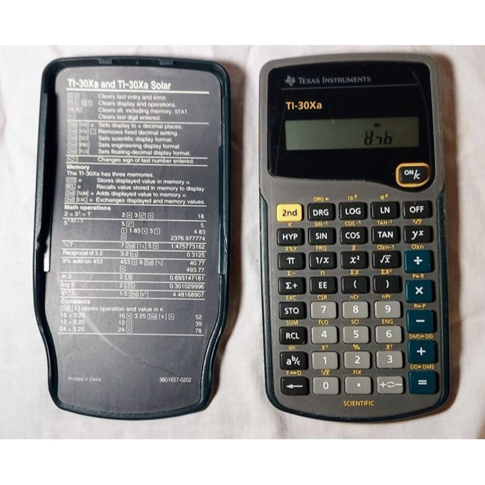 Vintage Texas Instruments - TI-30Xa Scientific Calculator